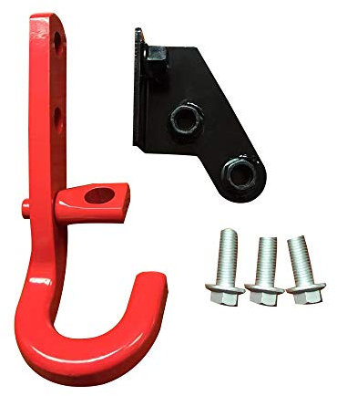SXMA Paraurti universale Half-link Rosso Acciaio Gancio di traino Rimorchio Racing Grillo Catena di traino arco per Off-road Jee p Wrangler JK 2007-2017 1 PZ