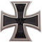 1 x Eisernes Kreuz Medaille Deutsches Eisernes Kreuz Ritter Abzeichen mit Nadel oder Doppelnagel Version 1914/1939, 4,5 x 4,5 cm, Mit Doppelnagel, 1939