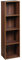 URBNLIVING Tier Wooden Bookcase Shelving Display Storage Shelf Unit Wood Shelves (Teak, 4 Shelf)