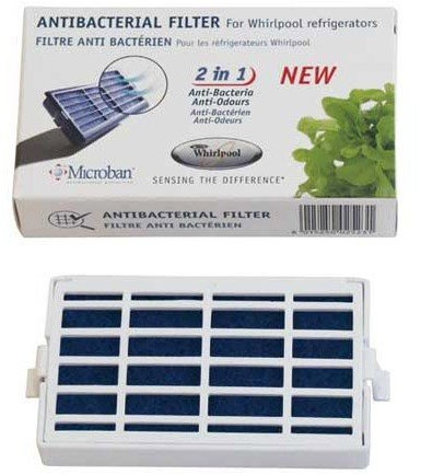 GDE - Filtro antibacteriano x2 para frigorífico Whirlpool