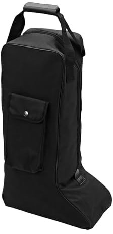 Wezalget Tall Boot Bag | Dustproof Waterproof Equestrian Boot Bag Portable Tall Boot Storage Bag Cowboy Boot Travel Bag with Zipper Design and Side Pocket | Fits Various Types of Boots