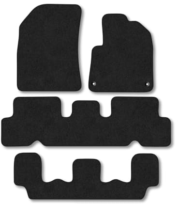 Citroen C4 Grand Picasso (2015-2018) Carpet Car Mats | Black Edge Trim Tailored Fit Floor Mats Full Coverage Protection Accessories Easy Clean Anti Slip Made in the UK