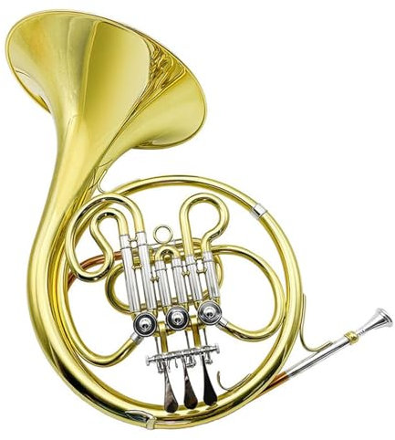 waldhorn Professionelles Waldhorn Aus Messing B-Dreiklappen-Einreihen-Waldhorn
