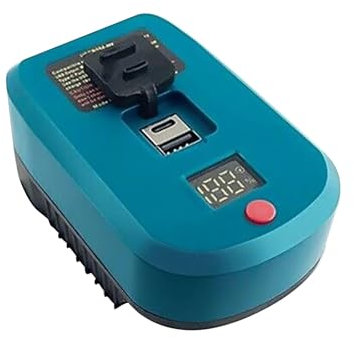 Akku Adapter Schnellladekonverter mit LED Anzeige für Makita Akku 18-20V