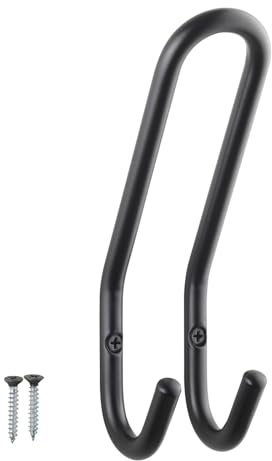 SOTECH Garderobenhaken FARA 192 x 51 mm Stahl Schwarz Kleiderhaken Wandhaken Jackenhaken Aufhänger