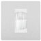 BG Evolve Brushed Steel Single 1 Gang Brush Cable Entry Wall Plate White Insert Square