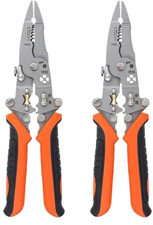 12-in-1 Multifunktionale Abisolierzange, Kabelschneider, verbessertes faltbares, professionelles Abisolierwerkzeug, tragbare Elektriker-Zange, Werkzeug, Abisolierzange zum Schneiden, Abisolieren,