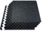VEVOR 0.56 Inch Thick Gym Floor Mats, 12 Tiles Rubber Top with EVA Foam, 25 x 25 Gym Flooring Workout Mats with 48 sq.ft Coverage, Interlocking Puzzle Gym Mats for Gym, Home, Garage, Black & White