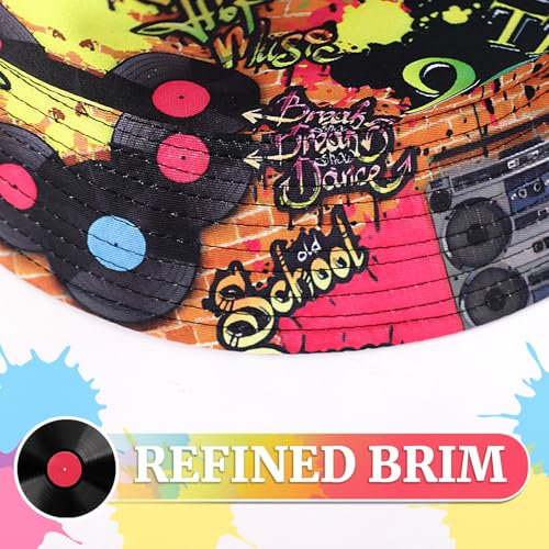 GADITIEK Fischerhüte Bucket Hat Retro 80er 90er Jahre, 90er 80er Jahre Outfit Herren, 90er 80erJahre Outfit Damen,90er 80er Jahre Accessoires, Festival Outfit Damen (90er)