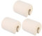 HYTROVE 3pcs Door Clip 1 Pipe Clamp for Leaks Suspension Tube Clamps Fixture Bracket Single-Sided Kit Protector Pipe Clamp Holder Vibration Plug Peach Heart Key Chain Ring Beige Eva