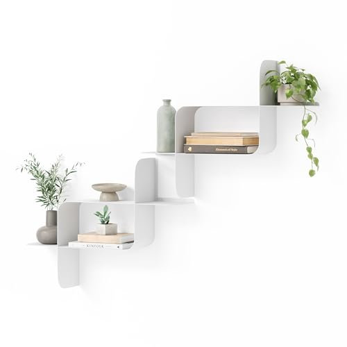 Umbra Montage Metallregale, 2er-Set Weiss