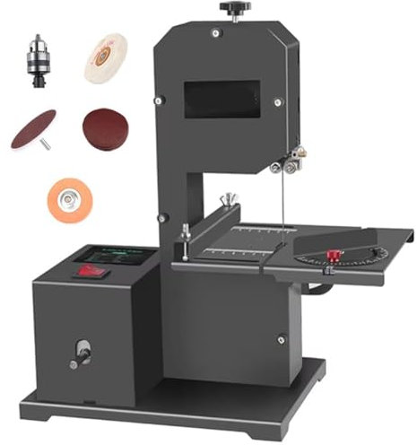Electric Woodworking Wire Saw, Small Desktop Scroll Saw, Cutting Height 70mm, 0-45° Adjustable Cutting Angle, Speed 1750RPM, Household Multifunctional Wood Cutting Machine