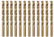Misuyue 3mm M35 Cobalt Bohrer, 12 Stück HSS Metallbohrer Set, Stahlbohrer, Spiralbohrer, Eisenbohrer, Stahlbeton Bohrer für Edelstahl Metall Gusseisen Aluminium Holzbohrer