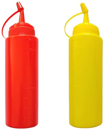 Mxshc Lot de 2 bouteilles de ketchup drôles et de ketchup - Pour farces sur la famille, les amis et les - 5 x 20 cm