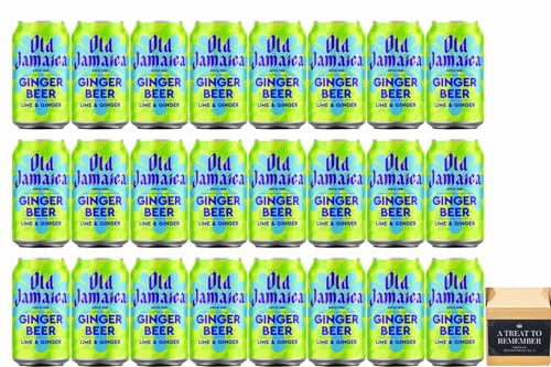 OLD JAMIACA Lime & Ginger Beer Extra Fiery Cans 300 ml Pack Of 24