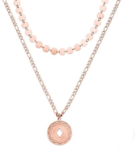 Purelei Waikiki Ketten-Set – 2-teiliges Damen Layering Schmuckset mit Lolani Necklace & Kalani Necklace – Edelstahl, wasserfest, verstellbar 35–50 cm – Gold/Silber/Roségold