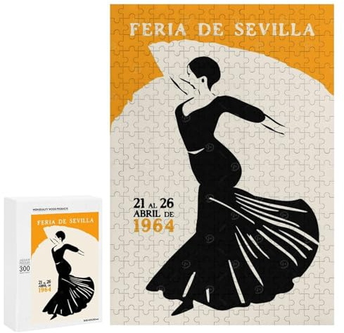300 PCS Puzzles Für Teenager Feria De Sevilla Dancer Puzzles Für Teenager Urlaub Zu Hause Zeitvertreib Gehirntraining Familienspaß & Spieleabend 300 PCS