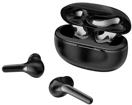 Wireless Earbuds, Bluetooth 5.3 Headphones with HiFi Stereo Deep Bass Ear Buds, Earphones with 4 ENC Noise Cancelling Mic, 45H Playtime, Waterproof Touch Control True Wireless Earphones, USB-C