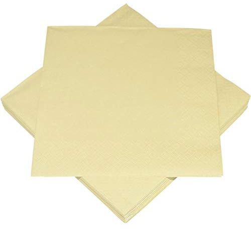 20 Servietten uni creme