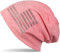 styleBREAKER Beanie Mütze USA Flaggen Design mit Strass-Applikationen, Unisex, Jersey leicht Übergang Frühling Herbst, Farbe:Koralle