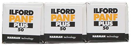 Ilford PanF Plus Medium Format Black and White Film - Pack of 3