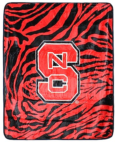 College Covers NC State Wolfpack Raschel Throw Blanket, 60 in by 50 in