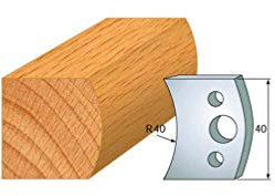 Fers de Toupie - Hauteur 40 mm - Epaisseur 4 mm - 2 trous diamètre 6 mm entraxe 24 mm