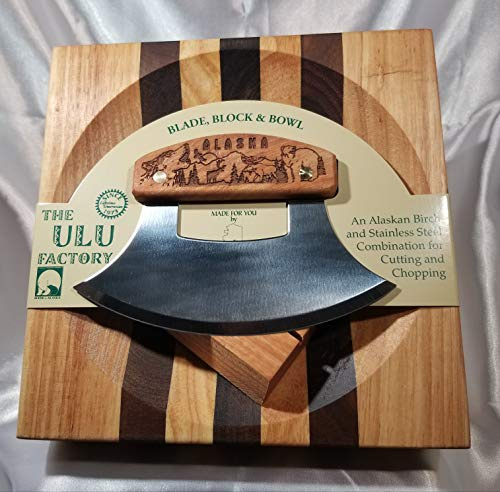 Alaska Ulu - Juego de cuencos (mango grabado)