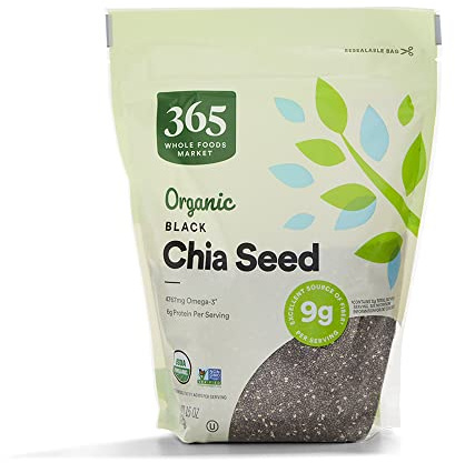 365 by Whole Foods Market, Organic Black Chia Seeds, 15 Ounce