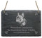 Schiefertafel « FRENCH BULLDOG » IHR TEXT + MOTIV - 22 x 16 cm - Schild mit Hund Französische Bulldogge