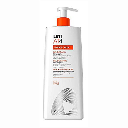 Leti DUPLO AT4 Gel de Baño Dermograso Piel Atópicas y/o Secas, 2x250ml
