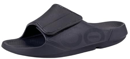 OOFOS Unisex Ooahh Sport Flex Schuhe Recoveryschuh Schwarz Matt - 44