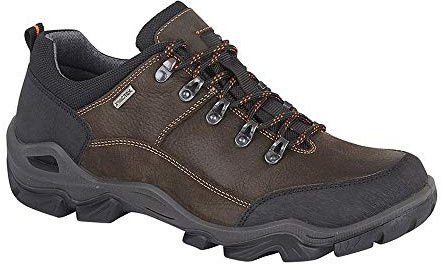 TERRAIN Mens Leather Trail Shoes Dark Brown
