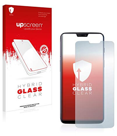 upscreen Schutzglas für OnePlus 6 Schutzfolie, Glas-Folie [Klar, 9H Panzerschutz, Anti-Fingerprint]