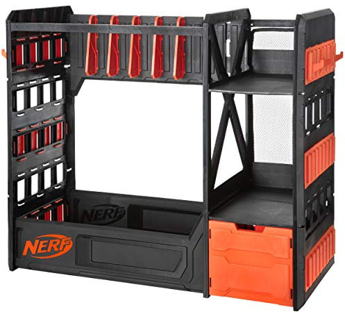NERF NER0262 Farbwechsel Blaster Rack, schwarz/orange, One Size