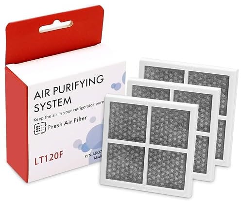 Funmit ADQ73334003 Refrigerator Fresh Air Filter,LT120F Activated Carbon Air Purifying Filter for LG,3 Pack-CTN