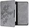 kwmobile Hülle kompatibel mit Amazon Kindle Paperwhite (10. Gen - 2018) Hülle - Kunstleder Cover - Magnolien Grau