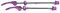 2pcs Bicycle Wheel Skewer, Road Mountain Bicycle Quick Release Skewers Bike Front Rear Skewer Accessory(Purple)quick release bicycle skewer