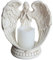 YANGMEI Betender Engel Figur 22,9 cm Flügel Engel flammenloser Kerzenhalter w 6H Timer Funktion Engel Figur Skulptur Statue Deko Zuhause Hochzeit Weihnachten Kirche Taufe Engel Sammlung Figur