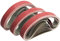 FEIHU Aluminiumoxid-Schleifbänder 20x520 mm.5 verschiedene Körnungen.jeweils 6 X 40/80/120/180/320,Schleifband-Set, für Bandschleifer| Polieren Metall|Holz(30 Stück)