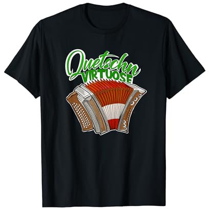 Quetschn Virtuose Ziach Musik Steirische Konzertina T-Shirt