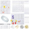 Resin Gießharz Silikonform, Epoxidharz Formen - DIY Schmuck Gießformen für Harz, 165 Pcs Resin Silikonform Schmuck Selber Machen Set - Resin Mold Schmuckherstellung Set für Anhänger/Ohrringe/Halskette