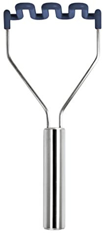 Tovolo Silicone Potato Masher, Stainless Steel Handle & Core, Food Mashers Kitchen Utensil, Vegetable Ricer & Avocado Blender, Scratch-Resistant & Heat-Resistant