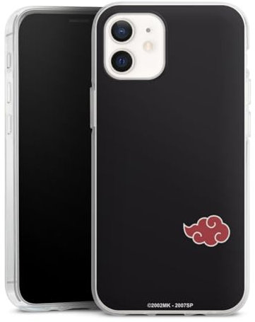DeinDesign Silikon Hülle kompatibel mit Apple iPhone 12 Case transparent Handyhülle Akatsuki Naruto Shippuden Offizielles Lizenzprodukt