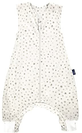 Alvi Sleep-Overall light Schlafsack mit Füßen Aqua Dot