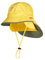 Trollkids Kinder Regenhut Rain, Trübes Gelb/Tongrün, Größe 2-5 Years; 48-52cm