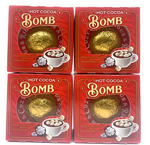 AKEDE Hot Chocolate Gift Set - Hot Chocolate Bomb - Hot Cocoa Bomb - Milk Chocolate Bomb With Mini Marshmallows - Pack Of 2