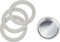 eacommerce Set 3 Guarnizioni + filtro ricambio per Caffettiera Moka (Set 3 Guarnizioni + Filtro, 2 Tazze)