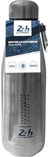 Gourde isotherme gris 500ML - Produit Officiel 24H LE MANS