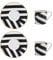 MIKASA Luxe Deco 2pc Fine China Espresso Cup & Saucer Set - Geo Pattern, 110ml, Gift Boxed